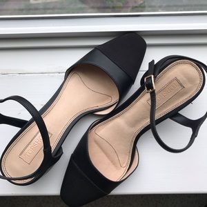Topshop sling backs with block heel, EUC